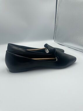 Women’s Musshoe Classic Black Pointed Slip-On Flats